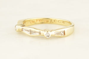 VINTAGE ART DECO c1930 DIAMOND RING 18ct GOLD