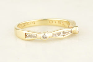 VINTAGE ART DECO c1930 DIAMOND RING 18ct GOLD