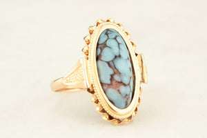 VINTAGE TURQUOISE RING 18ct GOLD