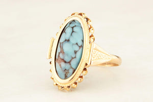 VINTAGE TURQUOISE RING 18ct GOLD