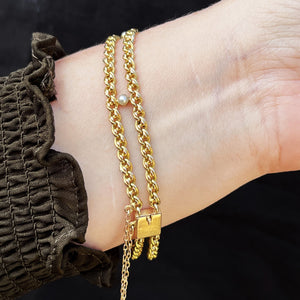 ANTIQUE EDWARDIAN PEARL BRACELET 15ct GOLD