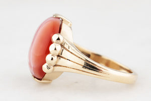 BESPOKE BANDED AGATE RING 9ct GOLD