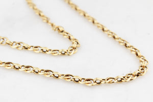 VINTAGE FANCY LINK CHAIN 14ct GOLD