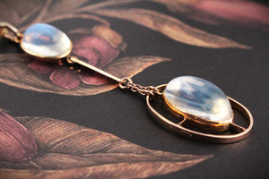 ANTIQUE EDWARDIAN MOONSTONE PENDANT 9ct GOLD