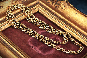 VINTAGE FANCY LINK CHAIN 14ct GOLD