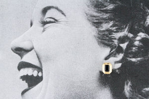 VINTAGE ESTATE 3.80ct SAPPHIRE STUD EARRINGS 18ct GOLD