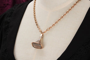 ANTIQUE GEORGIAN c1840 BANDED AGATE FOB SEAL PENDANT 9ct GOLD