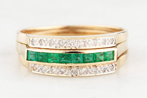 VINTAGE INTERCHANGEABLE GEMSTONE RING 14ct GOLD