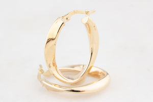 9ct GOLD TWIST HOOPS