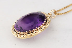 VICTORIAN AMETHYST PENDANT 9ct GOLD