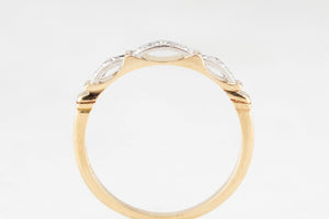 ANTIQUE c1920 ART DECO DIAMOND BAND IN 18ct GOLD