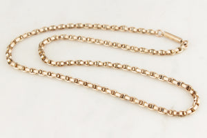ANTIQUE VICTORIAN/EDWARDIAN 9ct FANCY LINK CHAIN