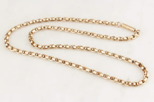 ANTIQUE VICTORIAN/EDWARDIAN 9ct FANCY LINK CHAIN
