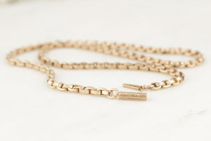 ANTIQUE VICTORIAN/EDWARDIAN 9ct FANCY LINK CHAIN