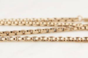 ANTIQUE VICTORIAN/EDWARDIAN 9ct FANCY LINK CHAIN