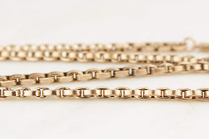 ANTIQUE VICTORIAN/EDWARDIAN 9ct FANCY LINK CHAIN