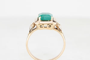 VINTAGE EMERALD RING 18ct GOLD