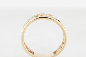 VINTAGE AUSTRALIAN 9ct GOLD FLORAL FILIGREE RING