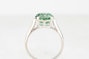 VINTAGE 3ct GREEN TOURMALINE RING IN 14ct GOLD