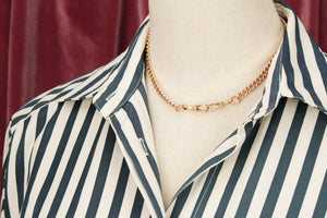ANTIQUE EDWARDIAN c1900 DOUBLE ALBERT FOB CHAIN on 9ct ROSE GOLD
