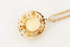 ANTIQUE VICTORIAN c1880 DIAMOND GARNET & SEED PEARL PENDANT 9ct GOLD