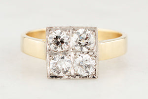LATE EDWARDIAN/EARLY ART DECO 1CT DIAMOND RING 18ct GOLD