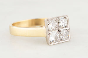 LATE EDWARDIAN/EARLY ART DECO 1CT DIAMOND RING 18ct GOLD