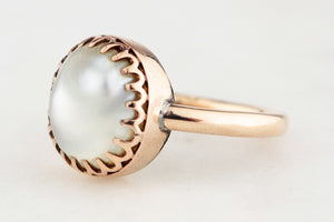 ANTIQUE VICTORIAN PEARL RING 15ct GOLD