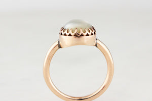 ANTIQUE VICTORIAN PEARL RING 15ct GOLD