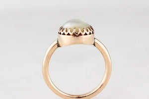 ANTIQUE VICTORIAN PEARL RING 15ct GOLD