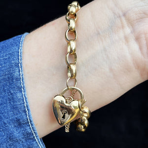 ANTIQUE 20.54g ROLLO LINK BRACELET 10ct GOLD