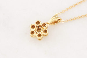 CONTEMPORARY ITALIAN DIAMOND PENDANT WITH CHAIN 18ct GOLD