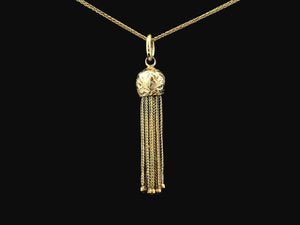 ANTIQUE TASSEL PENDANT 9ct GOLD