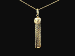 ANTIQUE TASSEL PENDANT 9ct GOLD
