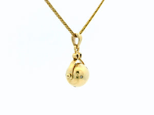 ANTIQUE EDWARDIAN DIAMOND SPINNING GLOBE PENDANT 9ct GOLD