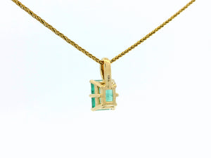 CUSTOM 2.75ct ZAMBIAN EMERALD PENDANT 10ct GOLD