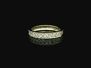 VINTAGE .90ct DIAMOND FULL ETERNITY RING 10ct GOLD