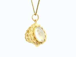 ANTIQUE VICTORIAN MOONSTONE PENDANT 18ct GOLD