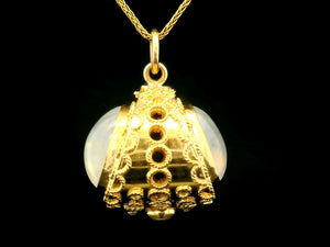 ANTIQUE VICTORIAN MOONSTONE PENDANT 18ct GOLD