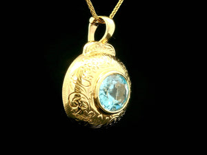 ANTIQUE EDWARDIAN c1910 TOPAZ ENHANCER 9ct GOLD