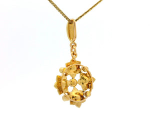 ANTIQUE EDWARDIAN SPLIT PEARL PENDANT 9ct GOLD