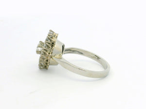 VINTAGE ART DECO 1.36ct DIAMOND RING 18ct GOLD