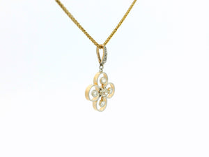 ANTIQUE DIAMOND PENDANT 15ct GOLD