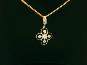 ANTIQUE DIAMOND PENDANT 15ct GOLD