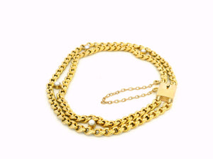 ANTIQUE EDWARDIAN PEARL BRACELET 15ct GOLD