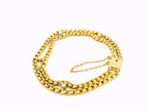 ANTIQUE EDWARDIAN PEARL BRACELET 15ct GOLD