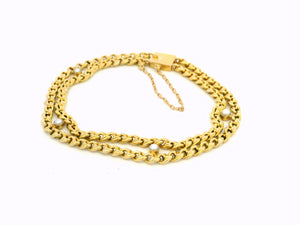 ANTIQUE EDWARDIAN PEARL BRACELET 15ct GOLD