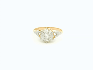 ANTIQUE DIAMOND CLUSTER RING 18ct GOLD