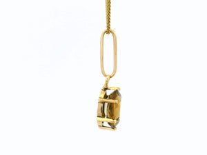 ANTIQUE EDWARDIAN SMOKY QUARTZ PENDANT 9ct GOLD