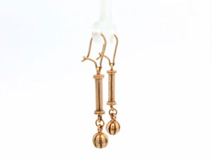 VINTAGE ANTIQUE STYLE EARRINGS 9ct GOLD